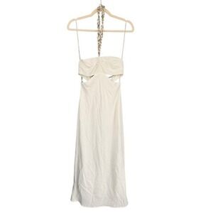 green emerald velvet dress Zara Rose Crochet Maxi Dress